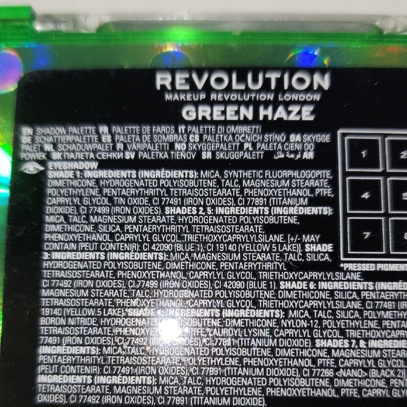 Revolution Ultimate Neons Eyeshadow Palette - Green Haze - Picture 4 of 6